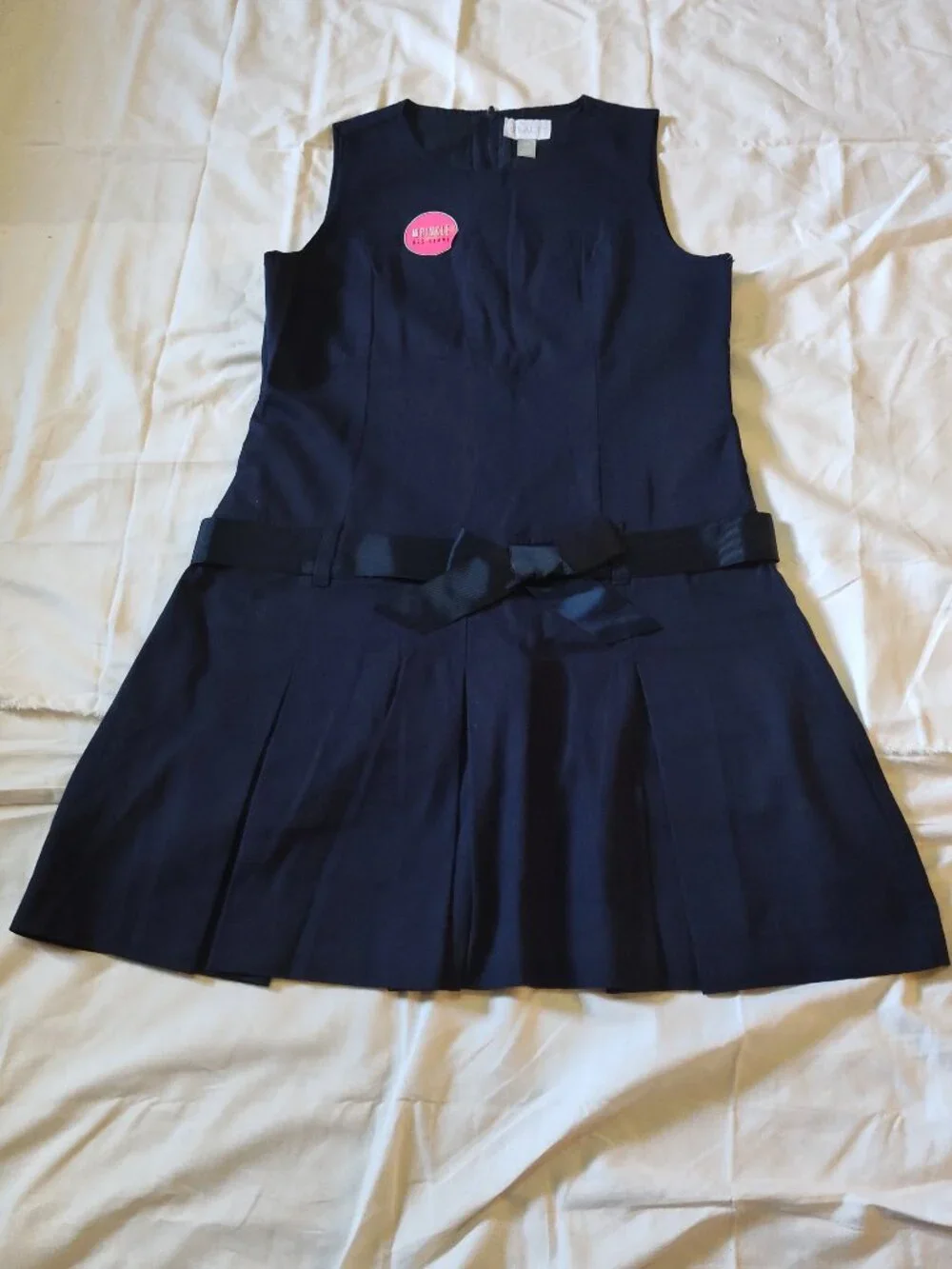 Children's Place NWOT Dress Ribbon Uniform Wrinkle Resistant Girls Blue